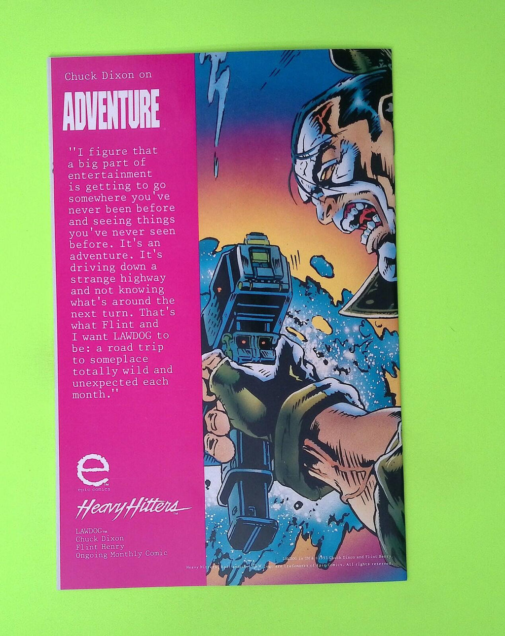 Dragon Lines #1 1993 Epic Comics High Grade Comic Book W279-184