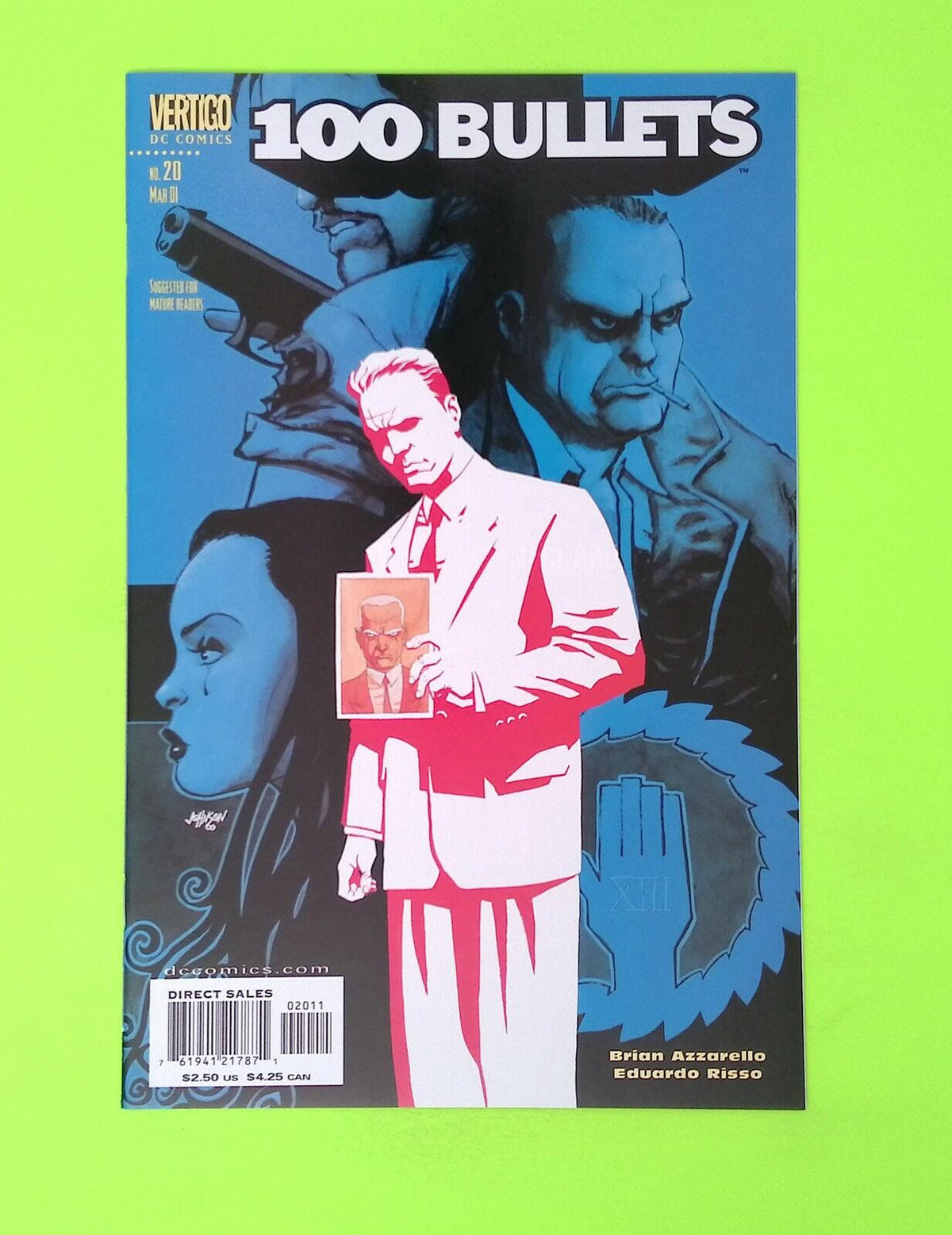 100 Bullets #20 2001 Vertigo High Grade Comic Book W166-209