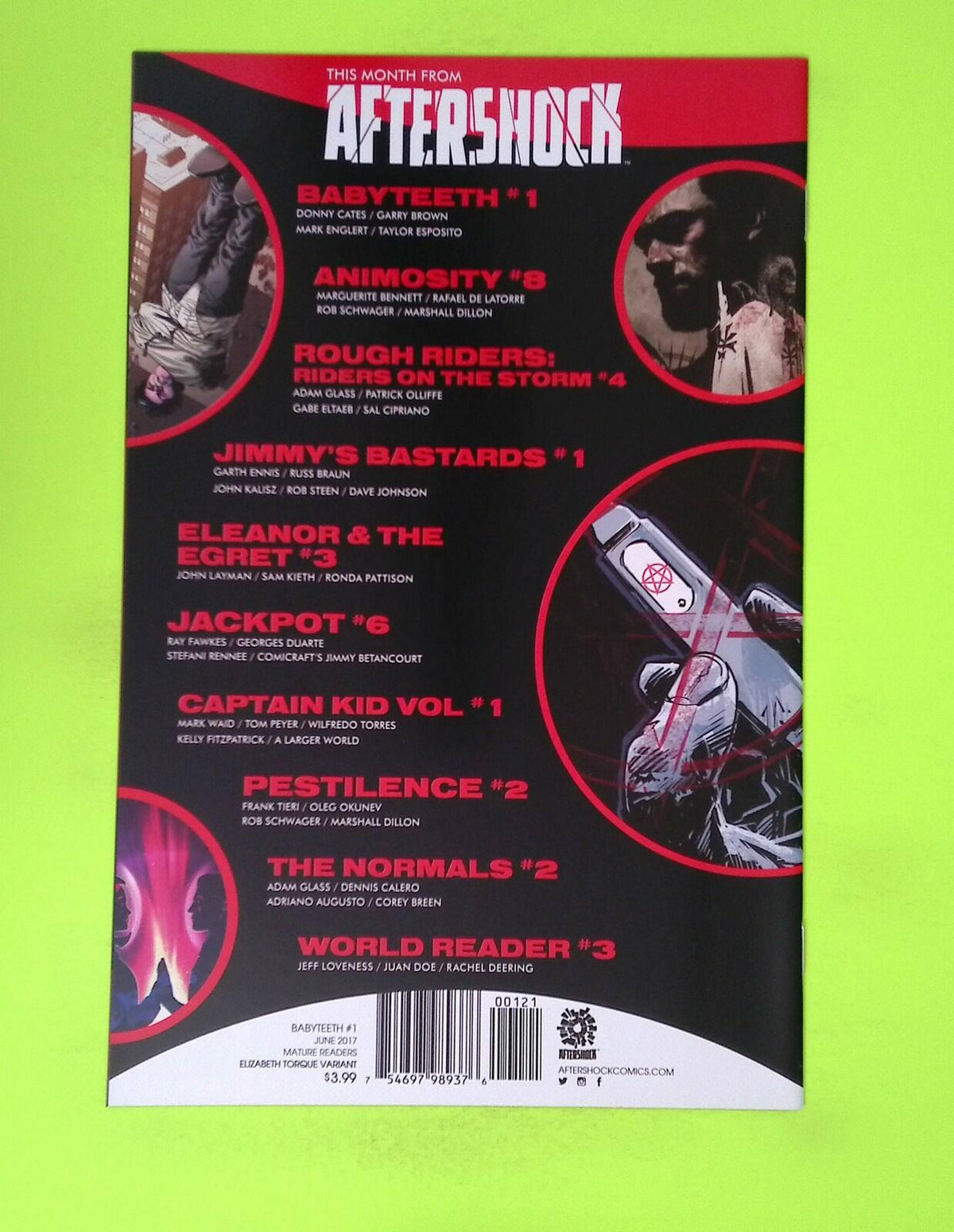 Babyteeth #1b 2017 AfterShock Comics Variant High Grade Comic Book Q8-272