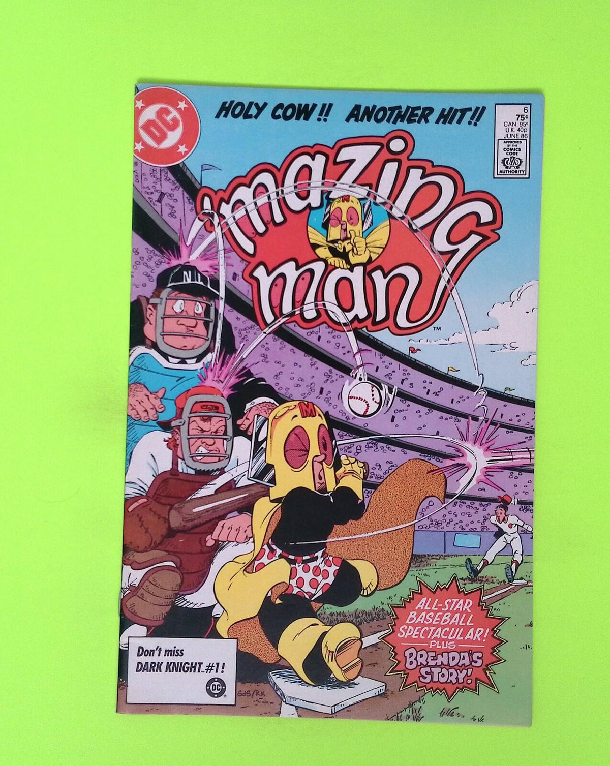 'Mazing Man #6 1986 DC Comics High Grade Comic Book X177-107