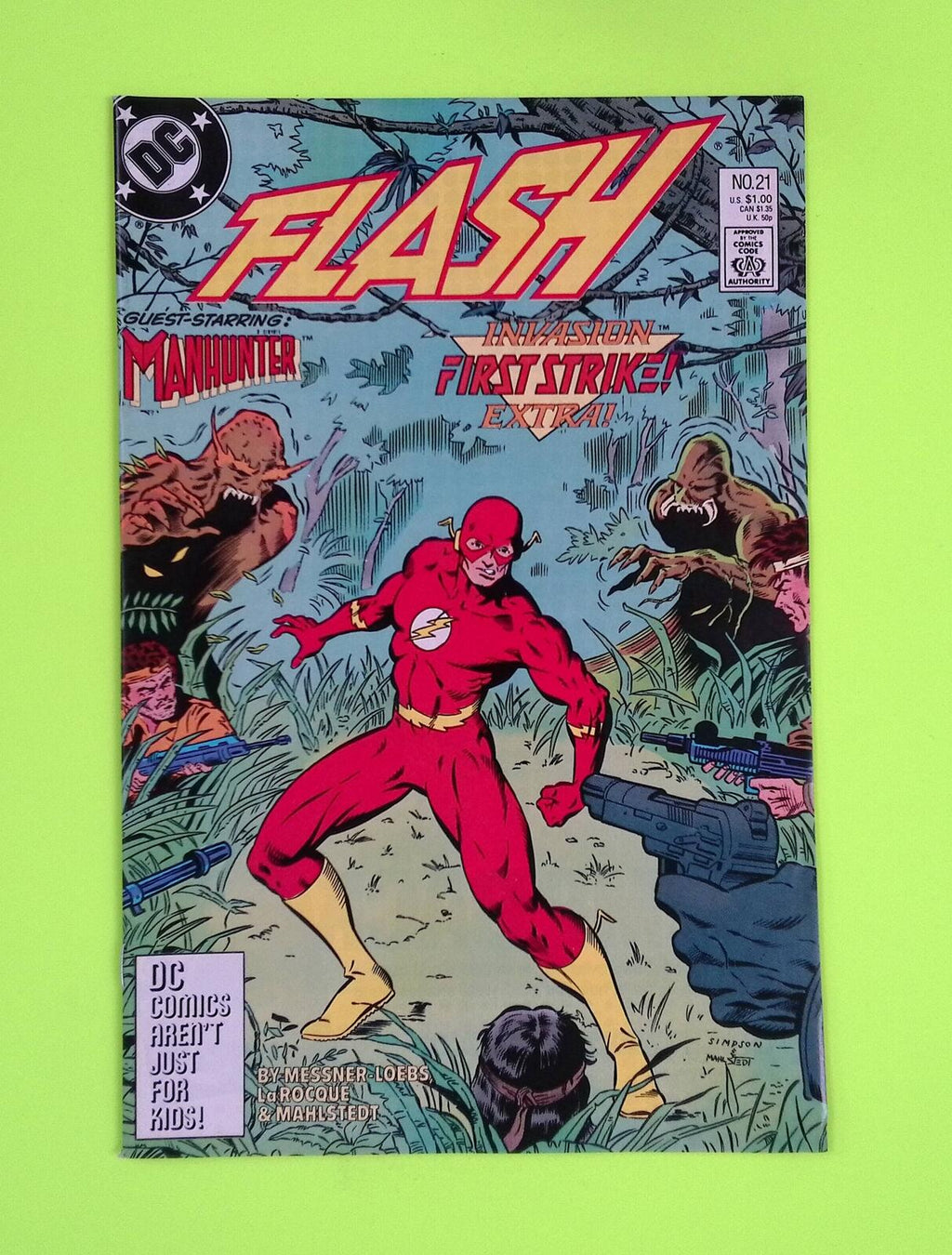 Flash #21 Vol. 2 1989 DC Comics High Grade Comic Book M28-139
