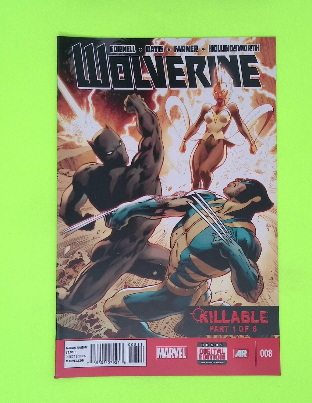 Wolverine #8 Vol. 5 2013 Marvel Comics High Grade Comic Book W120-226