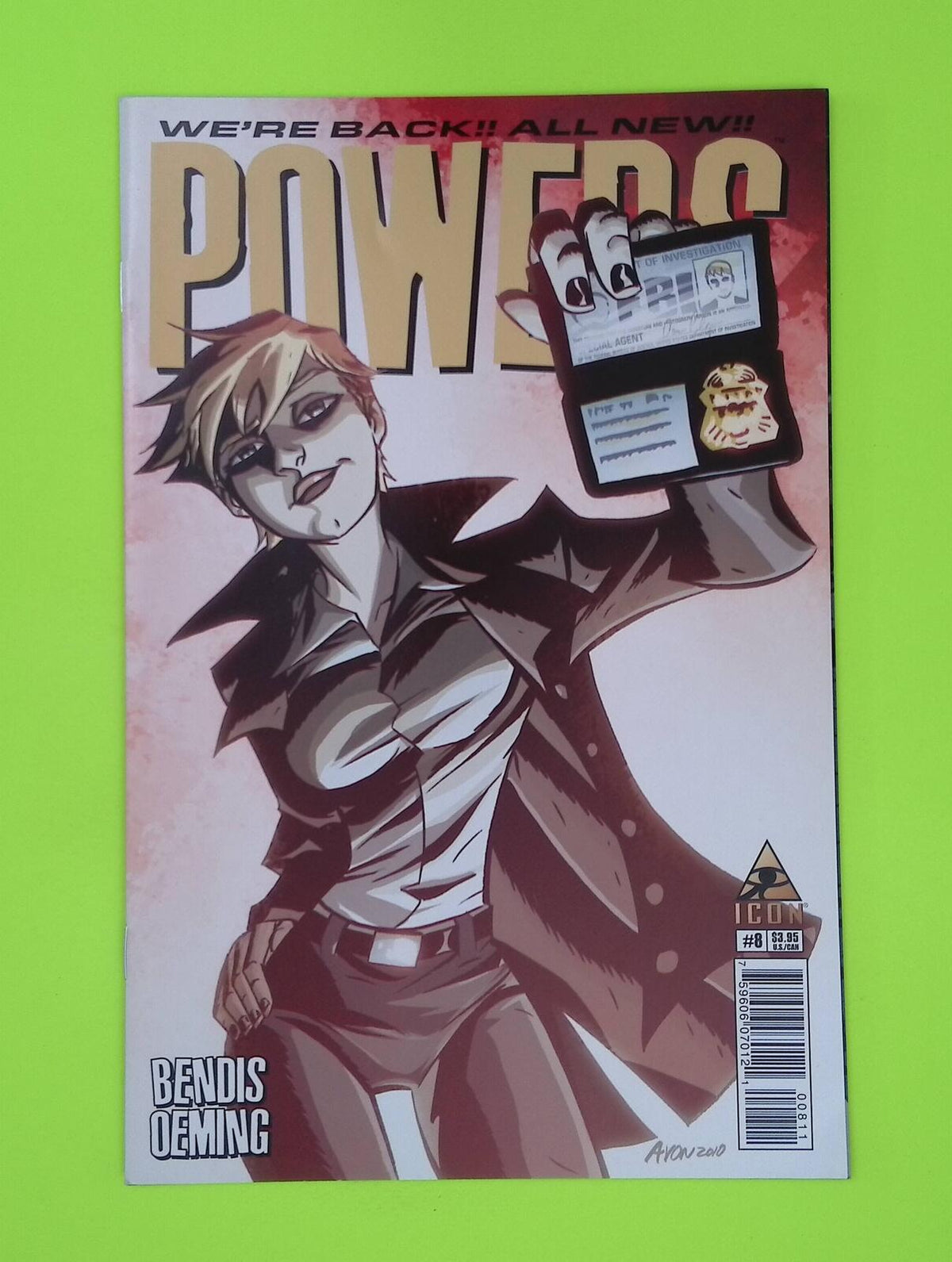 Powers #8 Vol. 3 2012 Icon 8.0 Comic Book A24-145