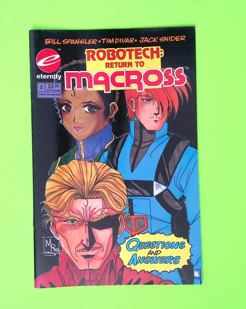 Robotech Return to Macross #5 Eternity Comics High Grade Comic Book B87-75
