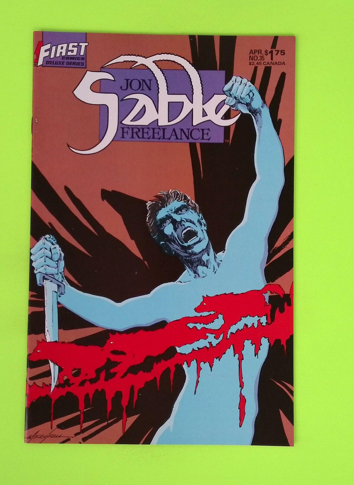 Jon Sable, Freelance #35 1986 First Comics 8.0 Comic Book M87-117