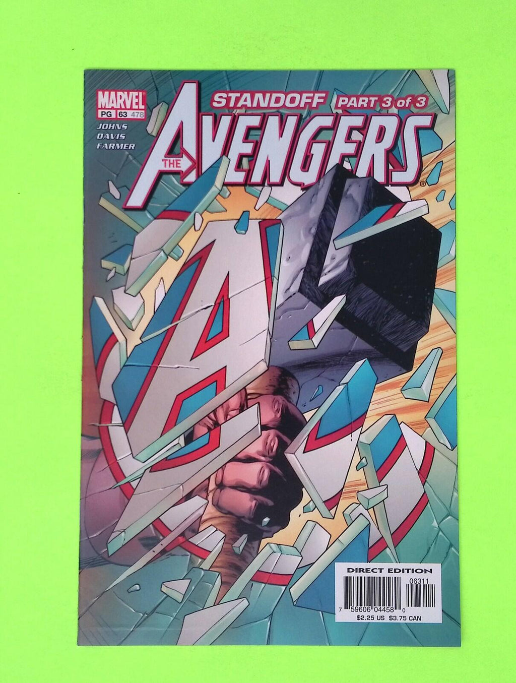 Avengers #63 Vol. 3 2003 Marvel Comics High Grade Comic Book R28-161