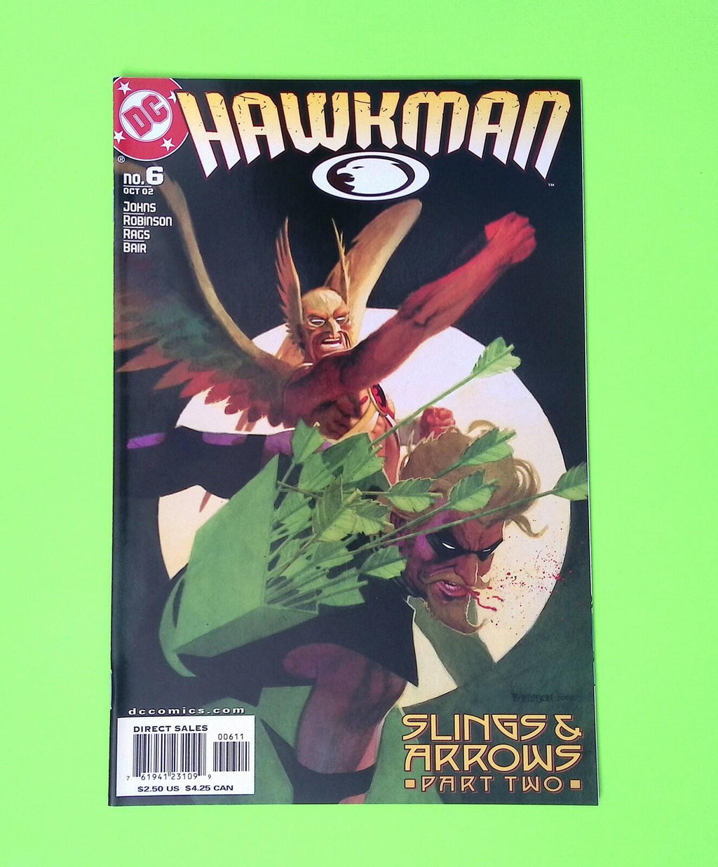 Hawkman #6 Vol. 4 2002 DC Comics Higher Grade Comic Book B29-55