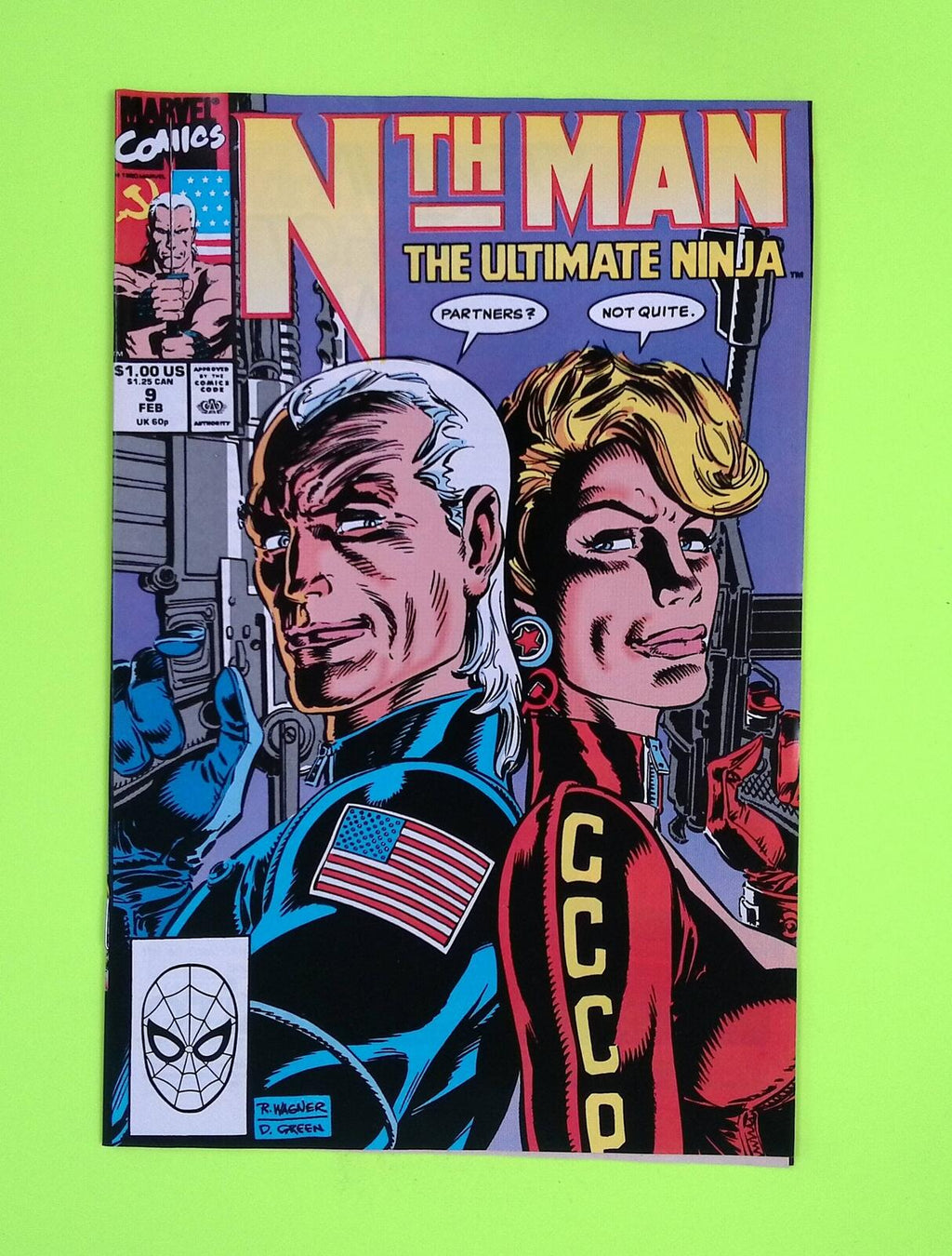 Nth Man #9 1990 Marvel Comics High Grade Comic Book M28-115