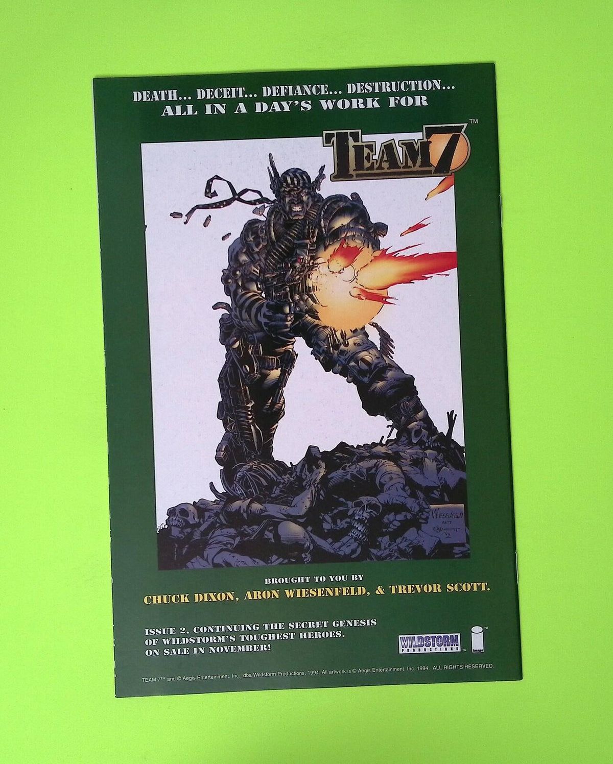 Hellshock #3 Vol. 1 1994 Image Comics High Grade Comic Book Q68-153