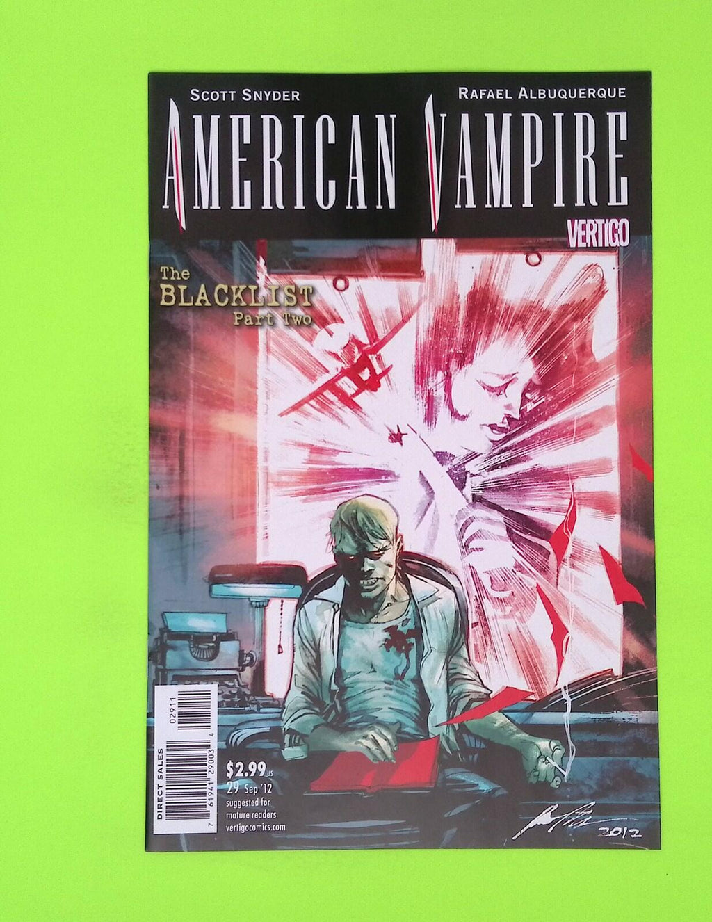 American Vampire #29 2012 Vertigo High Grade Comic Book W151-188