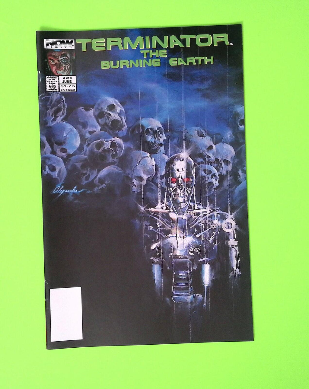 Terminator The Burning Earth #4 1990 Now Comics High Grade Comic Book B6-9
