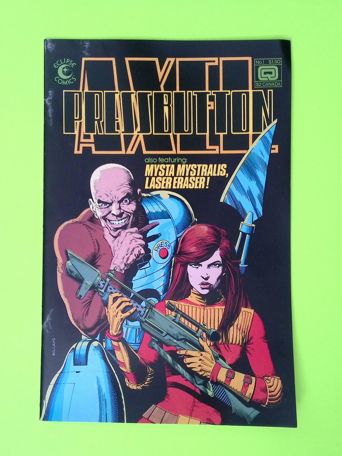 Axel Pressbutton #1 1984 Eclipse Comics High Grade Comic Book W67-224