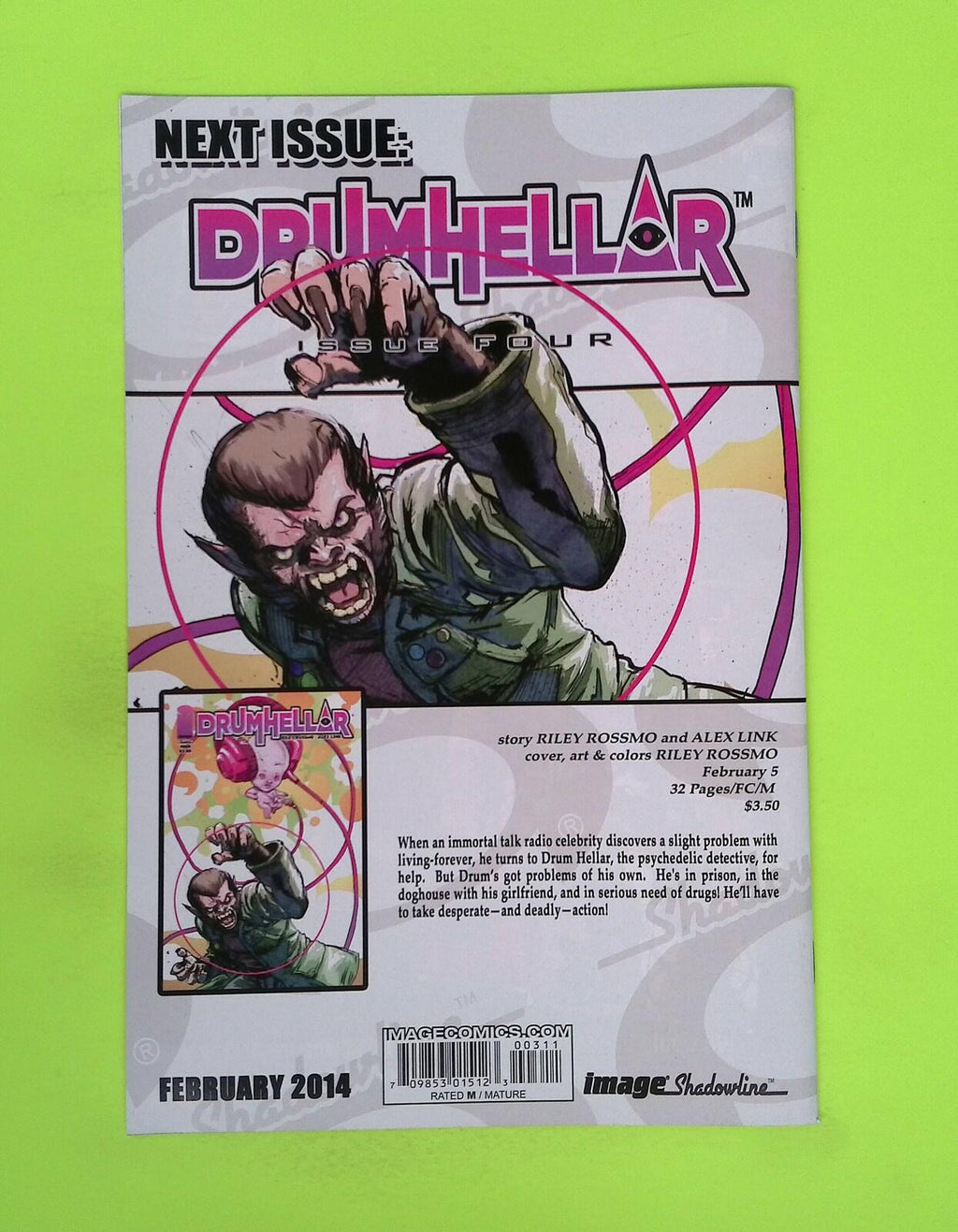 Drumhellar #3 2014 Image Comics High Grade Comic Book J67-119