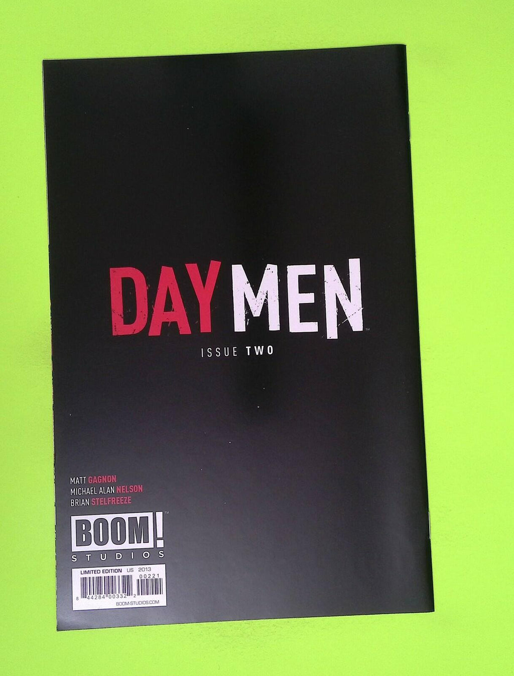 Day Men #2b 2013 BOOM! Studios Variant High Grade Comic Book W24-266