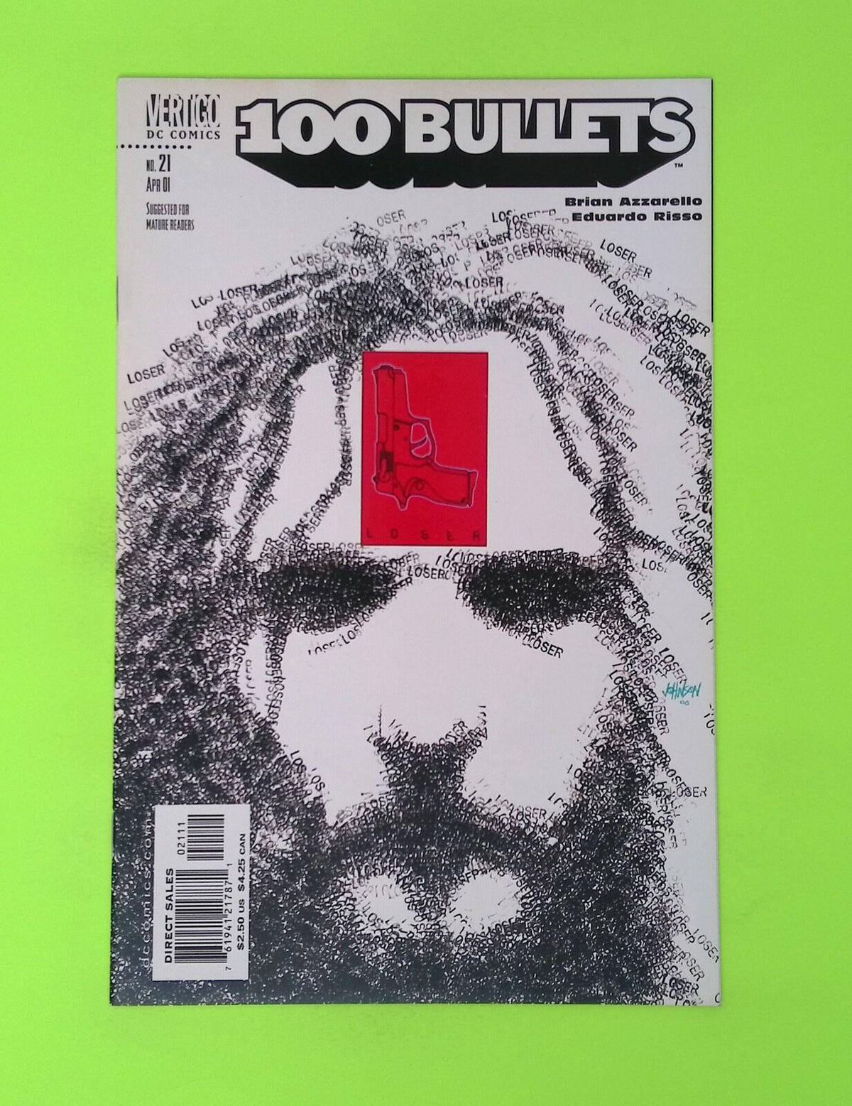 100 Bullets #21 2001 Vertigo High Grade Comic Book W166-210
