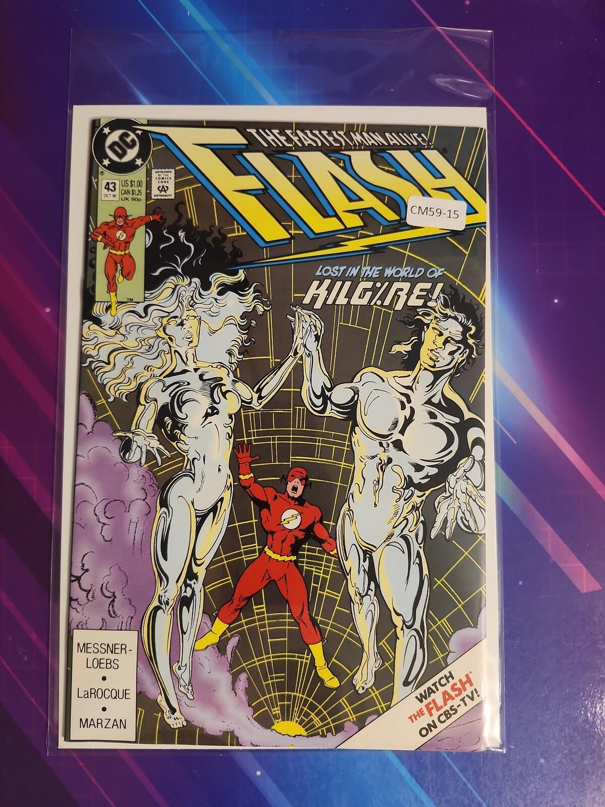 FLASH #43 VOL. 2 HIGH GRADE DC COMIC BOOK CM59-15