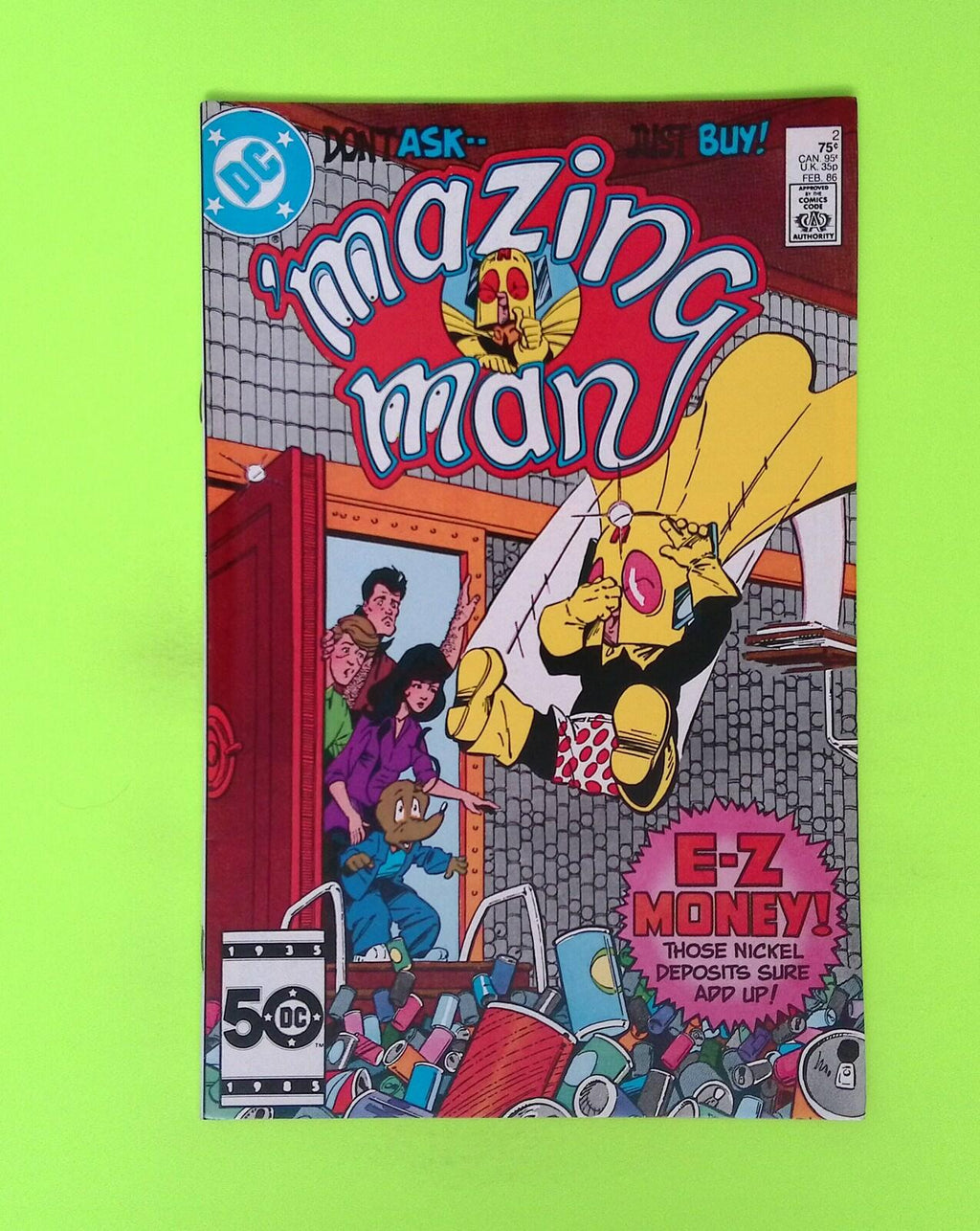 'Mazing Man #2 1986 DC Comics High Grade Comic Book X177-110