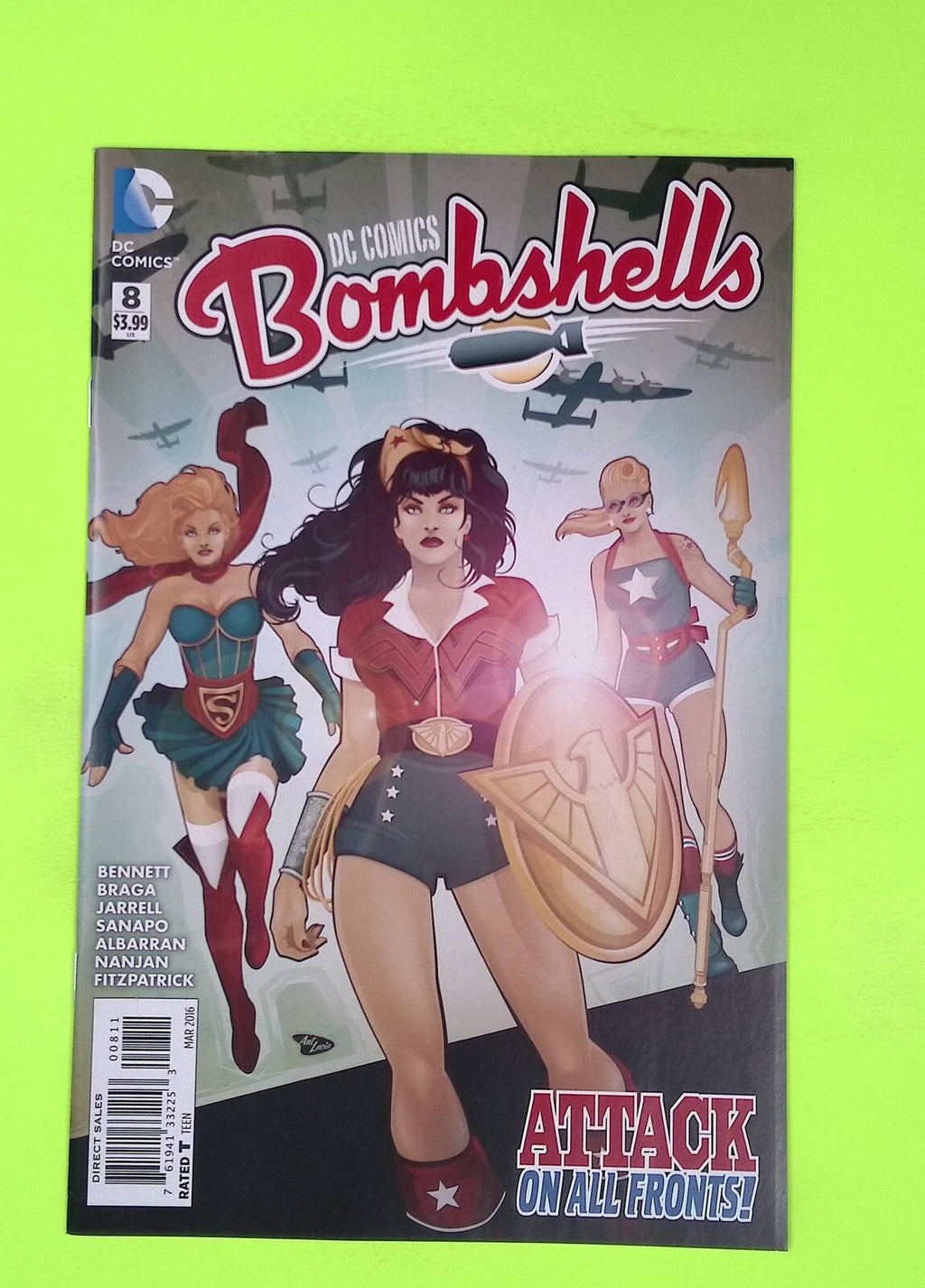 DC Comics Bombshells #8 2016 DC Comics High Grade Comic Book A91-145