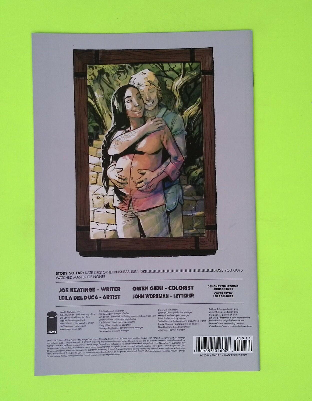 Shutter #19 2016 Image Comics High Grade Comic Book J60-64