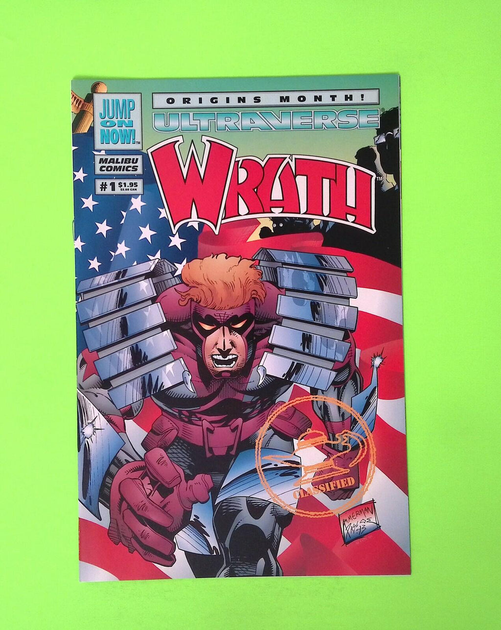 Wrath #1 1994 Malibu Comics High Grade Comic Book B8-165