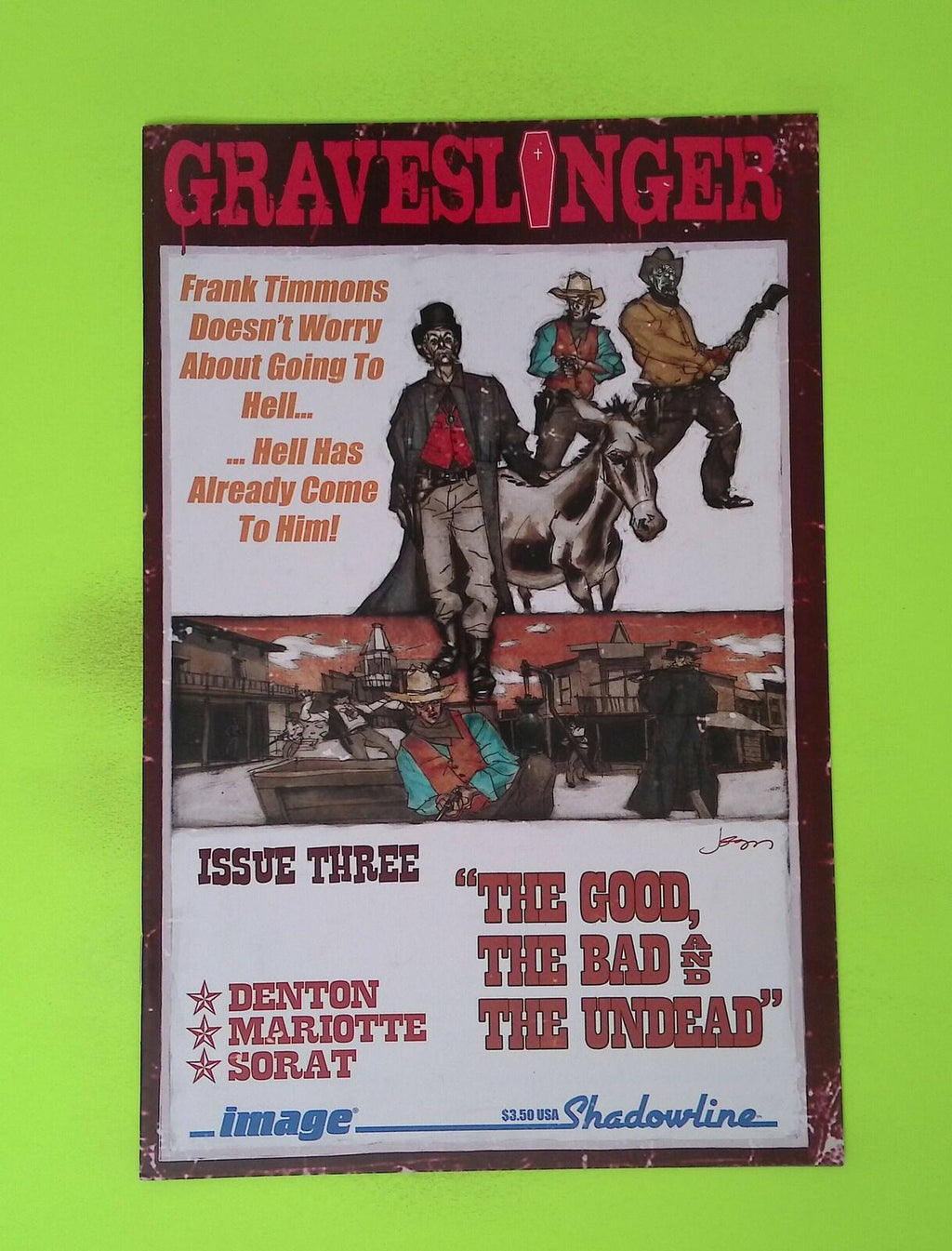 Graveslinger #3 2007 Image Comics High Grade Comic Book W26-293
