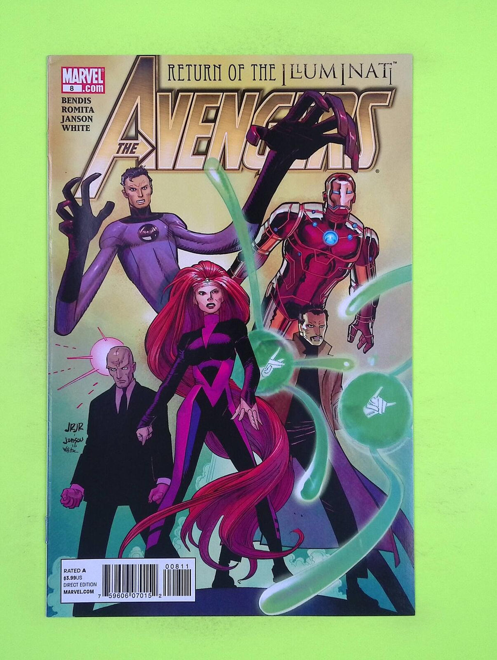 Avengers #8 Vol. 4 2011 Marvel Comics High Grade Comic Book M47-76