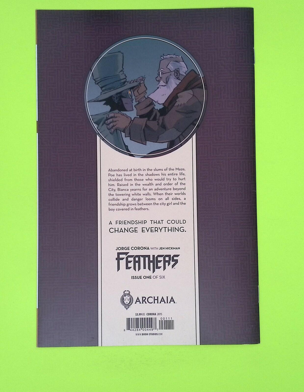 Feathers #1 2015 Archaia Studios Press High Grade Comic Book W54-82