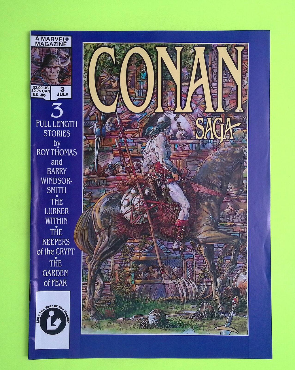 Conan Saga #3 1987 Marvel Comics High Grade Comic Book MG14-83