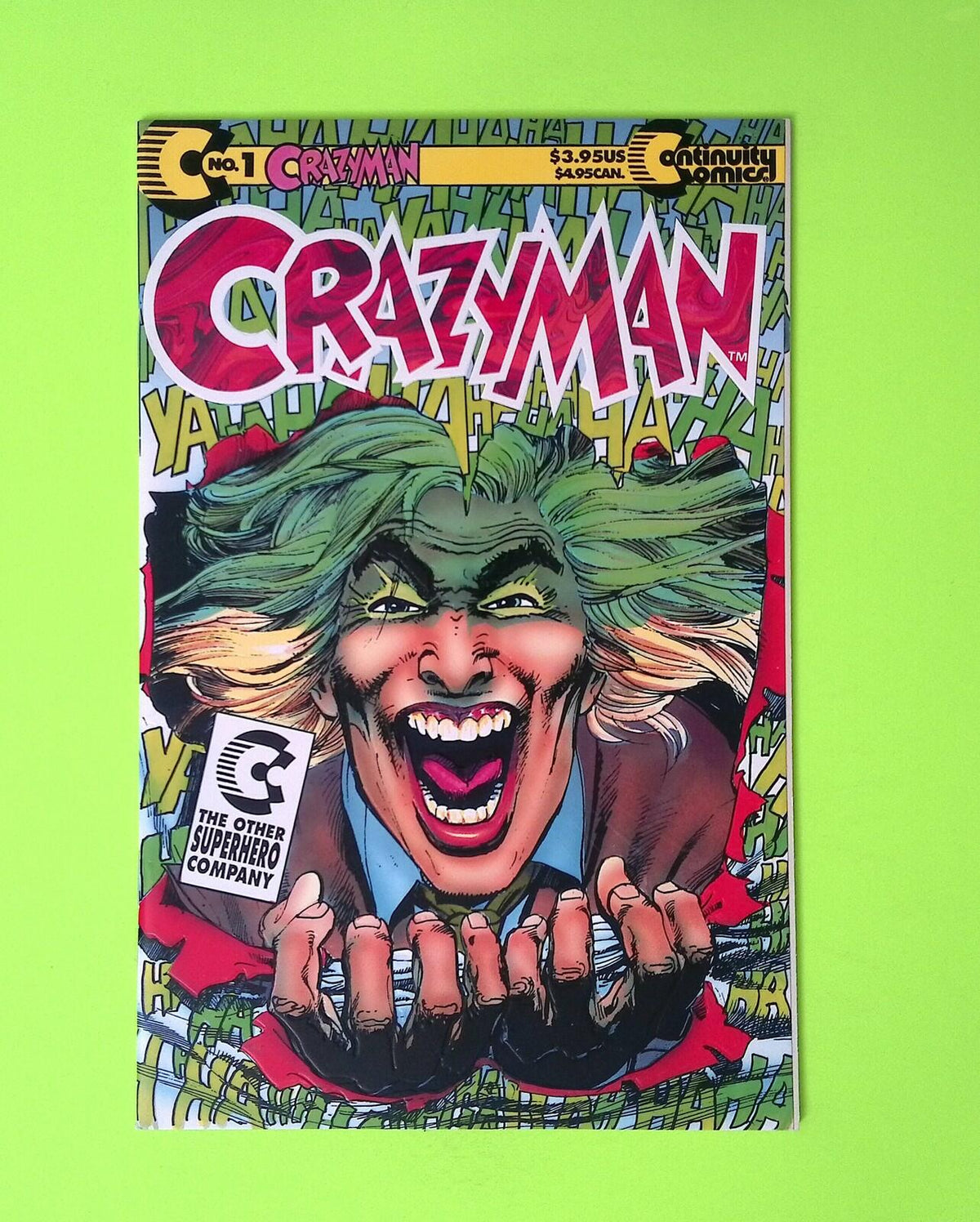 Crazyman #1 Vol. 1 1992 Continuity Comics High Grade Comic Book Q58-167