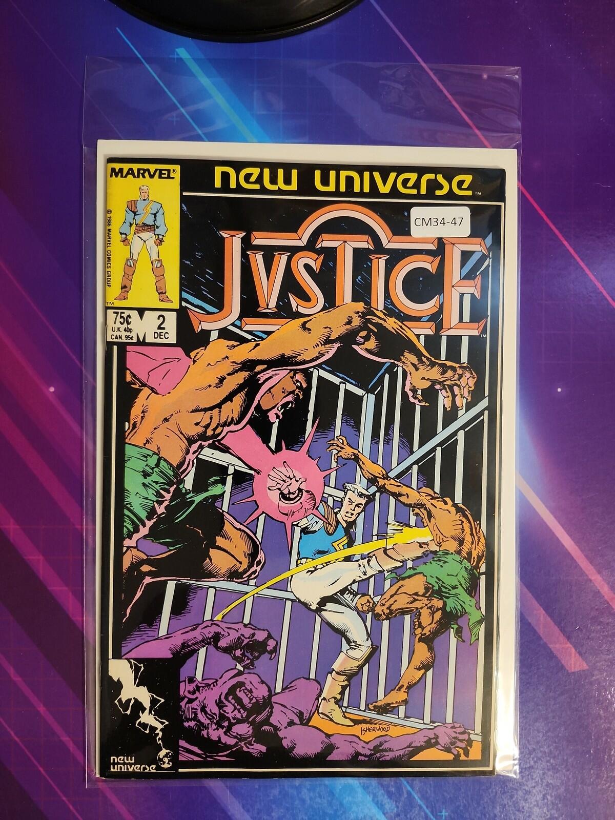 JUSTICE #2 HIGHER GRADE 1ST APP MARVEL COMIC BOOK CM34-47