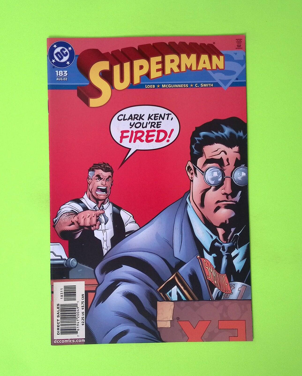 Superman #183 Vol. 2 2002 DC Comics Higher Grade Comic Book Q103-163