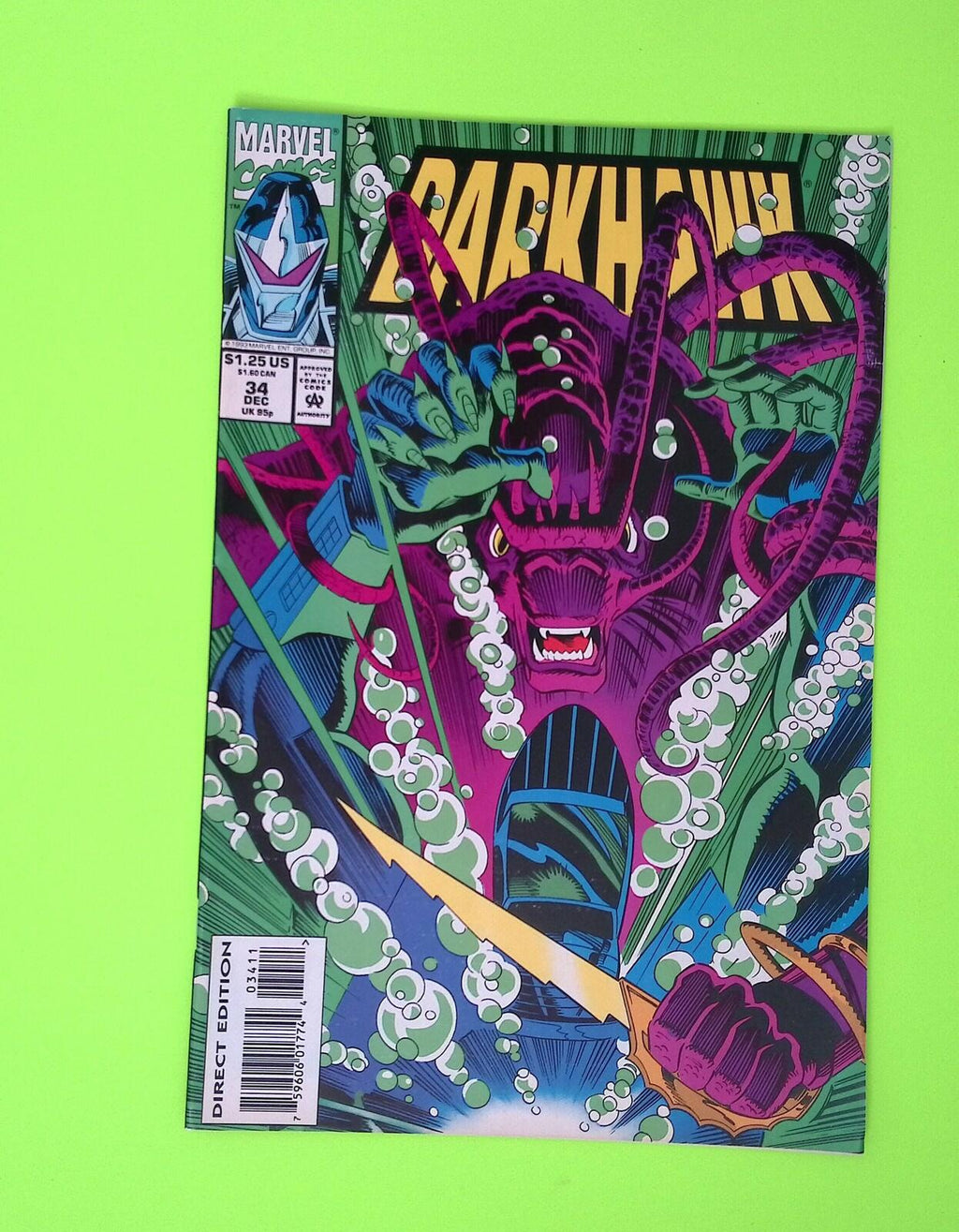 Darkhawk #34 Vol. 1 1993 Marvel Comics High Grade Comic Book X18-240