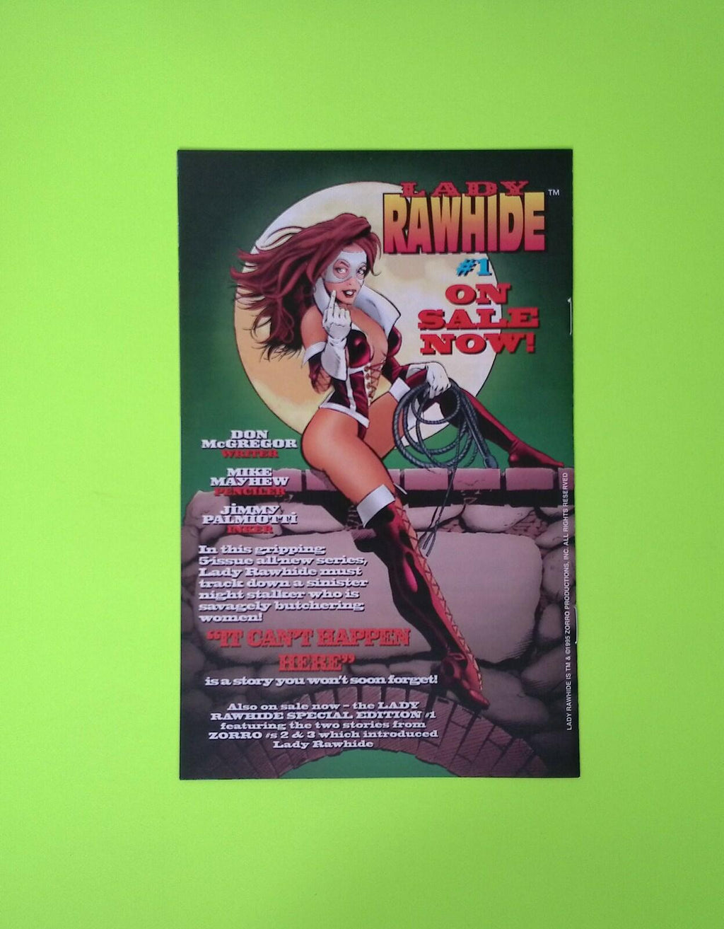 Lady Rawhide #1wizard-b Vol. 1 1995 Topps Comics Variant 8.0 Comic Book W217-58