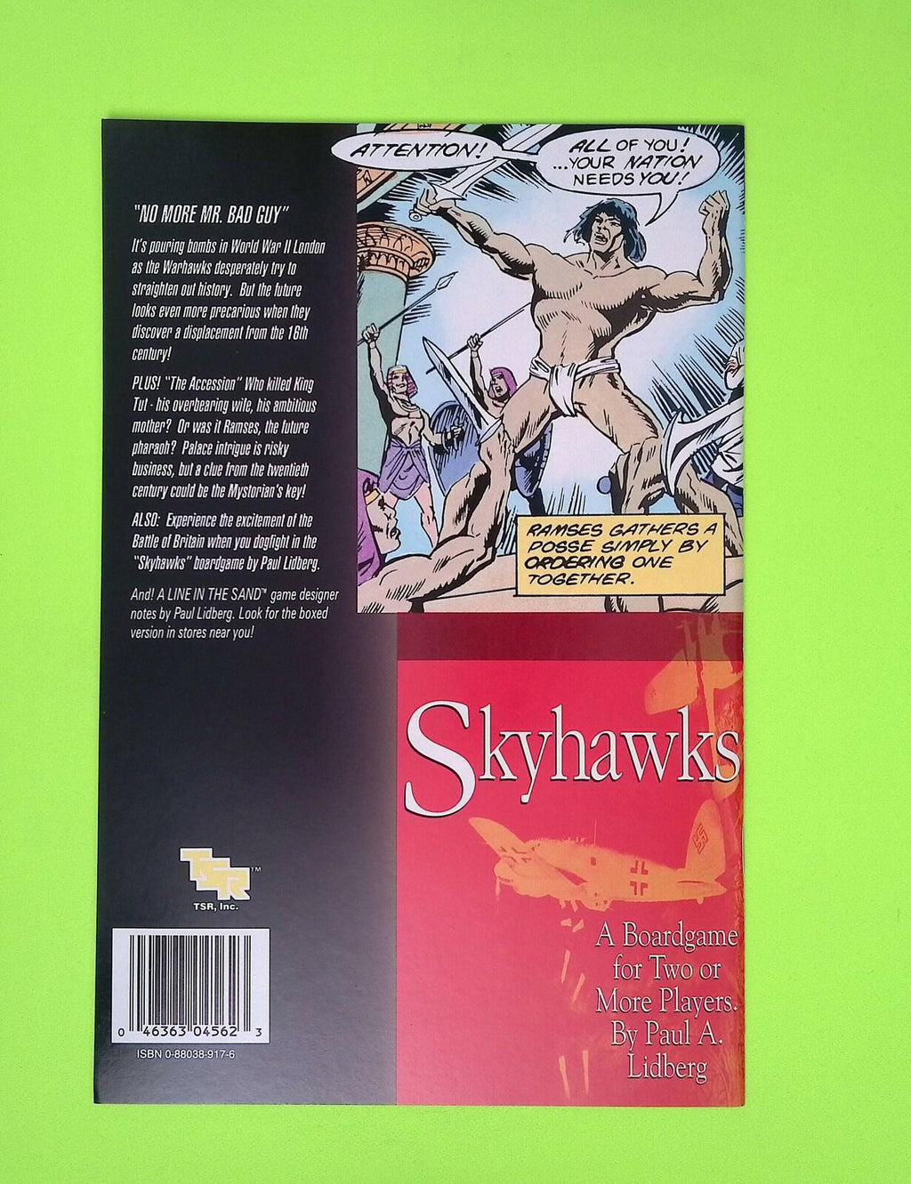 Warhawks #8 TSR, Inc. High Grade Comic Book W270-10