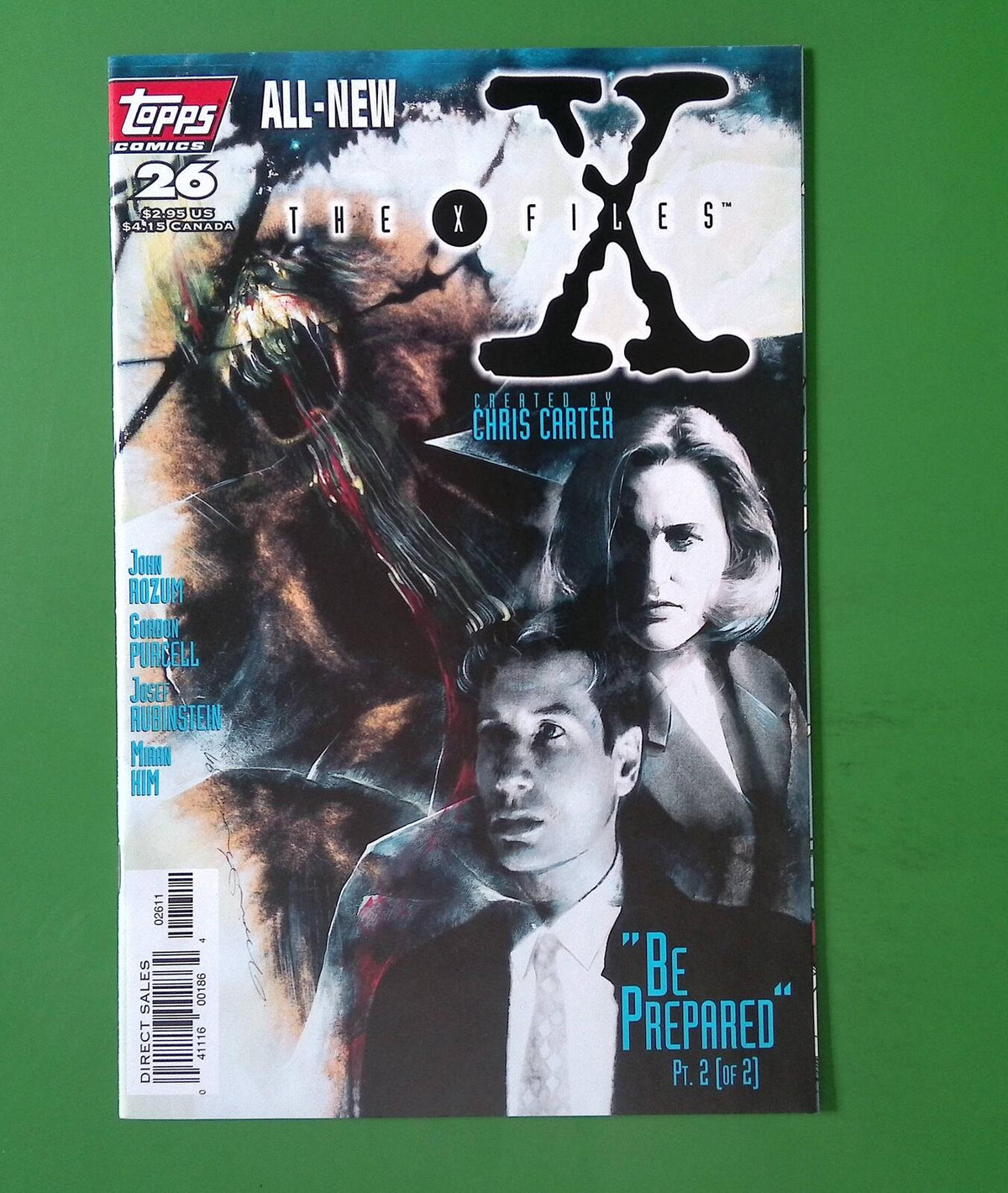 X-FILES #26 VOL. 1 HIGH GRADE TOPPS COMIC BOOK TS84-121
