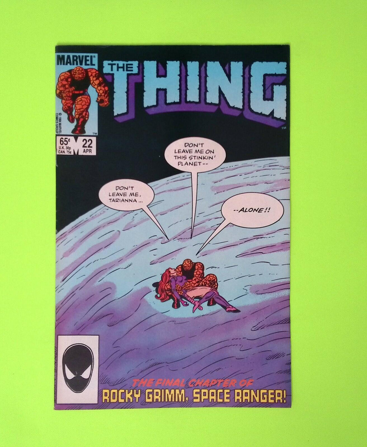 Thing #22 Vol. 1 1985 Marvel Comics Higher Grade Comic Book X255-180