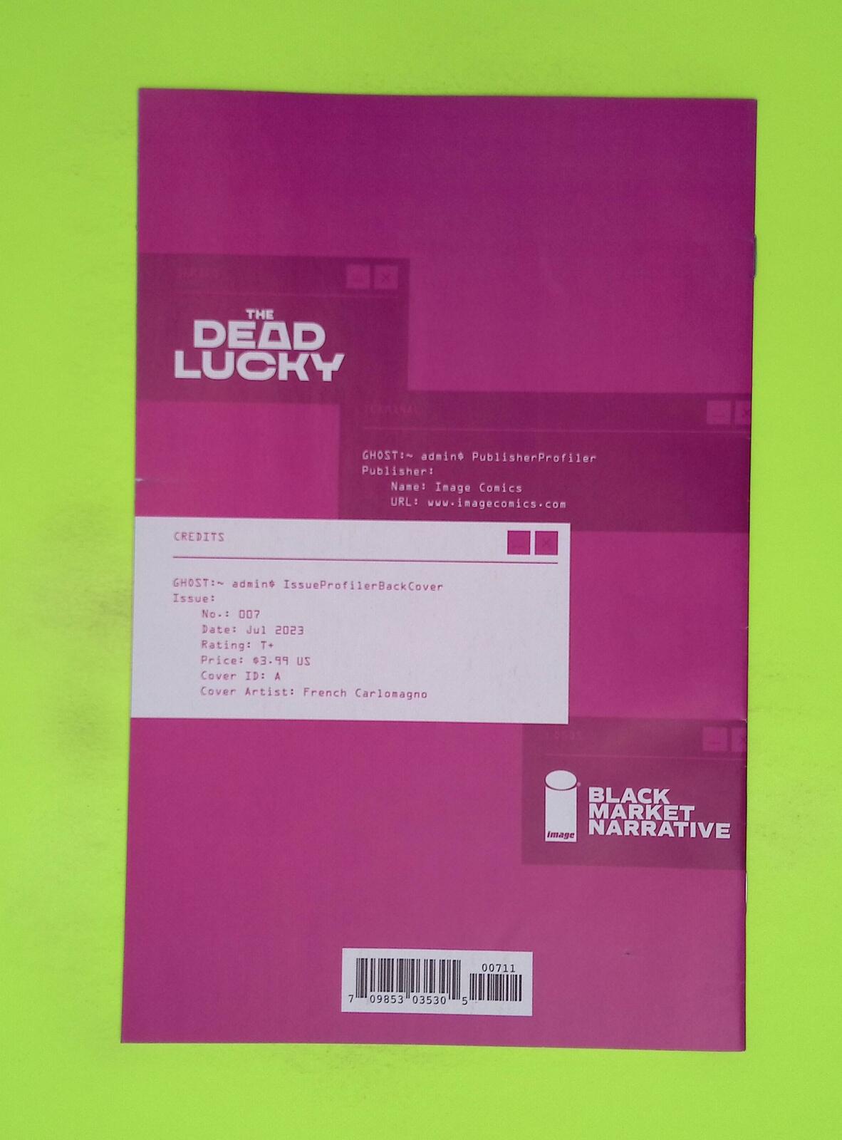 Dead Lucky #7 2023 Image Comics High Grade Comic Book K49-169