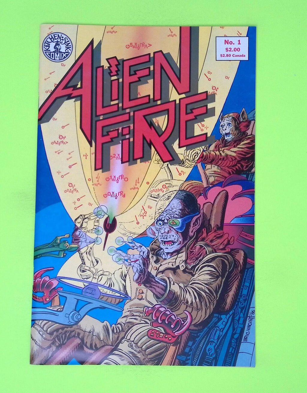 Alien Fire #1 Kitchen Sink Comix High Grade Comic Book Q2-131