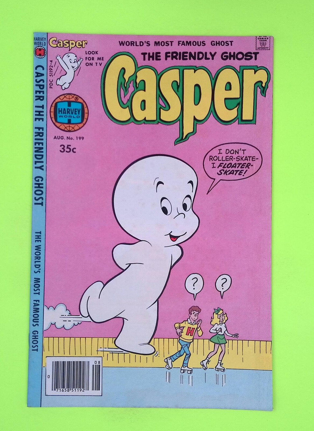 Friendly Ghost Casper #199 1978 Harvey Publications Mid Grade Comic Book A16-8