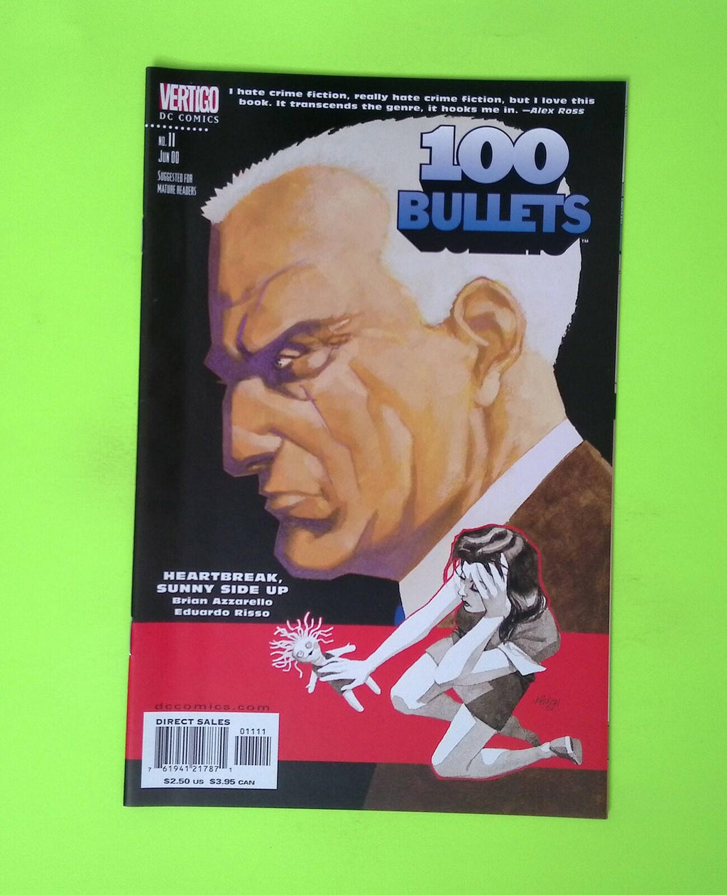 100 Bullets #11 2000 Vertigo Higher Grade Comic Book X261-225