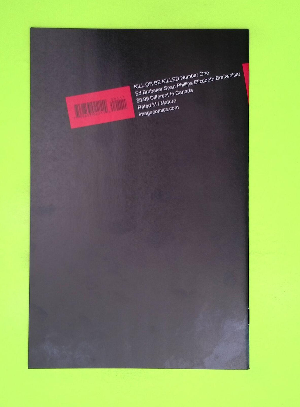Kill or be Killed #1 2016 Image Comics High Grade Comic Book K49-39