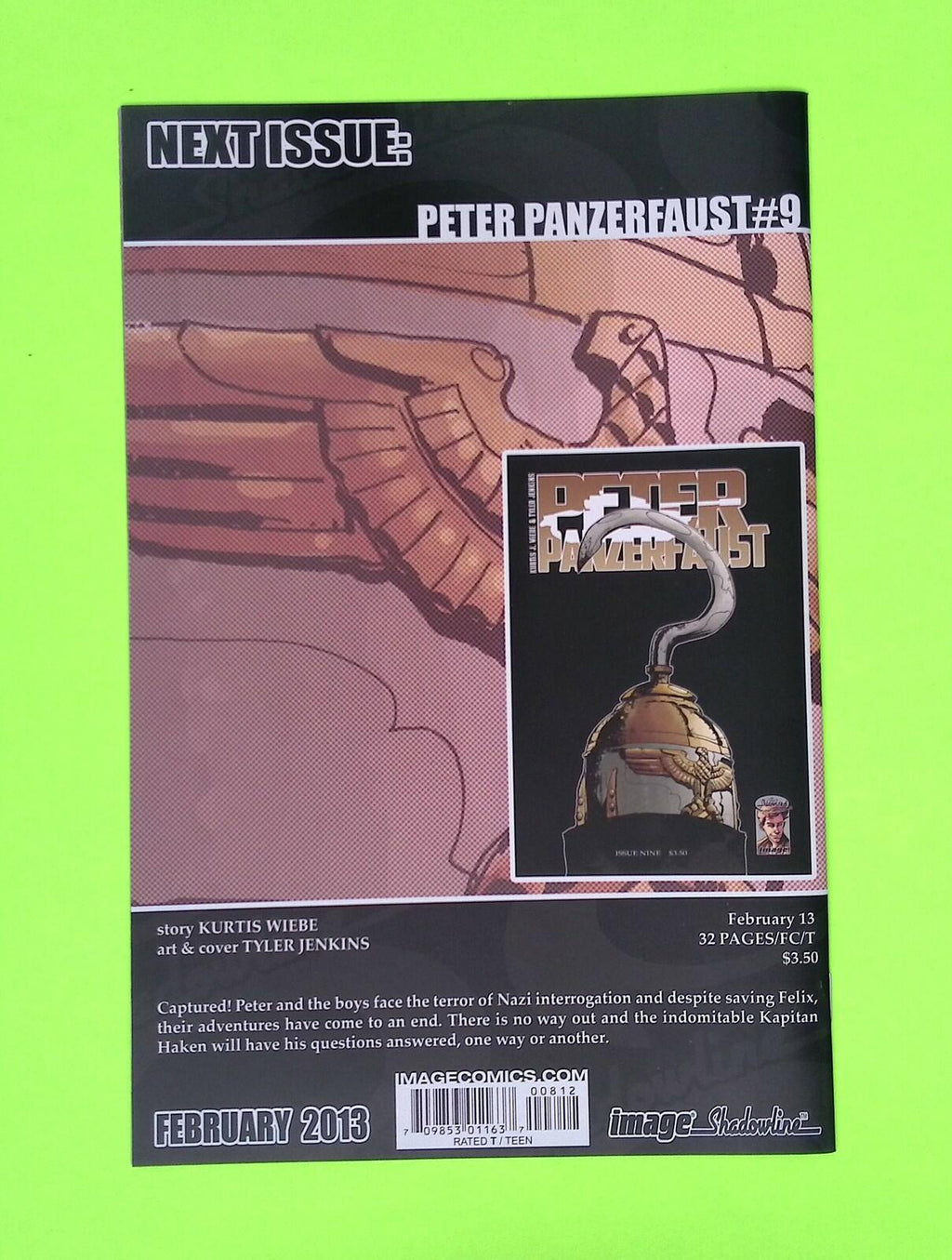 Peter Panzerfaust #8 - 2nd print Image Comics Variant High Grade R26-10
