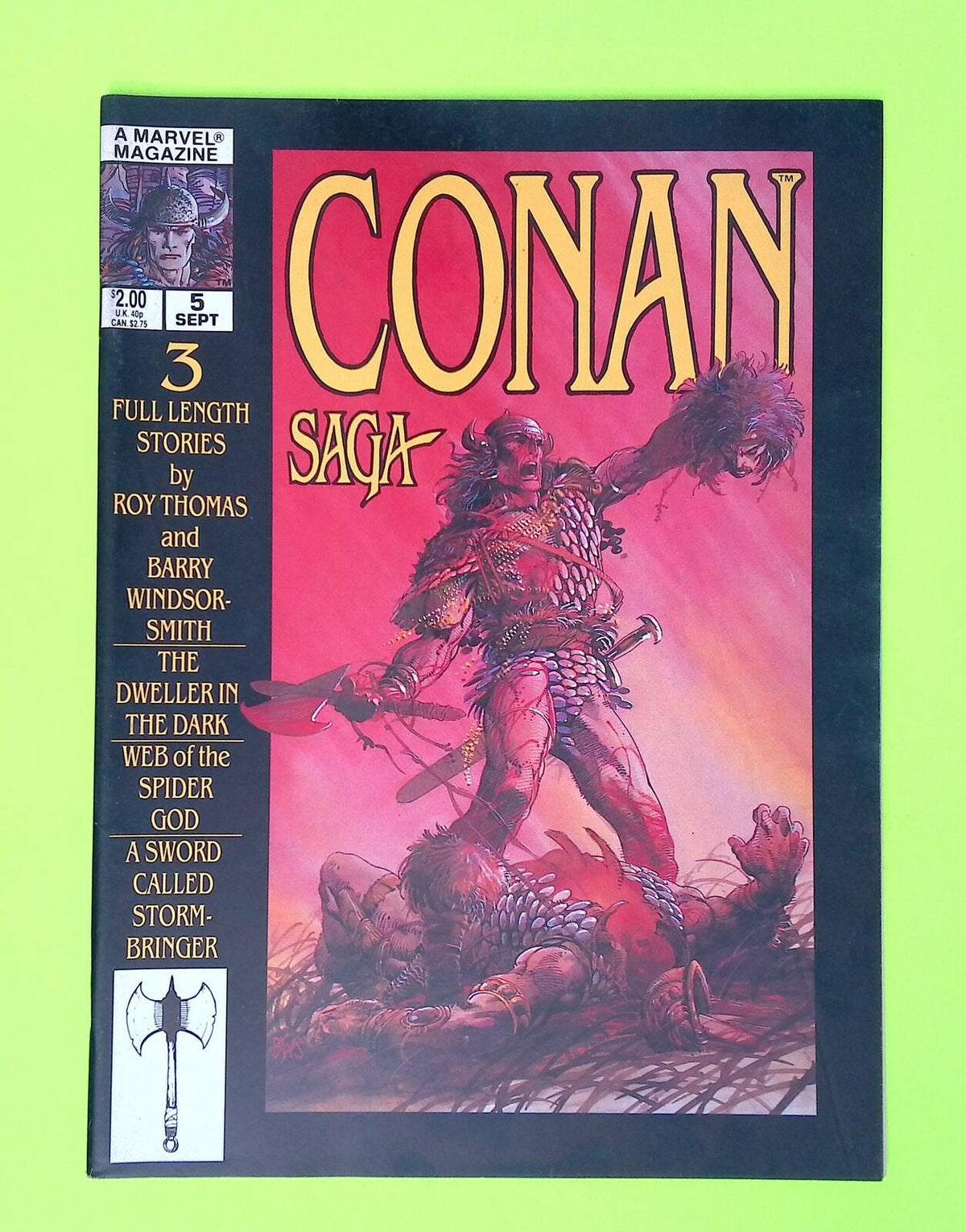 Conan Saga #5 1987 Marvel Comics High Grade Comic Book MG18-12