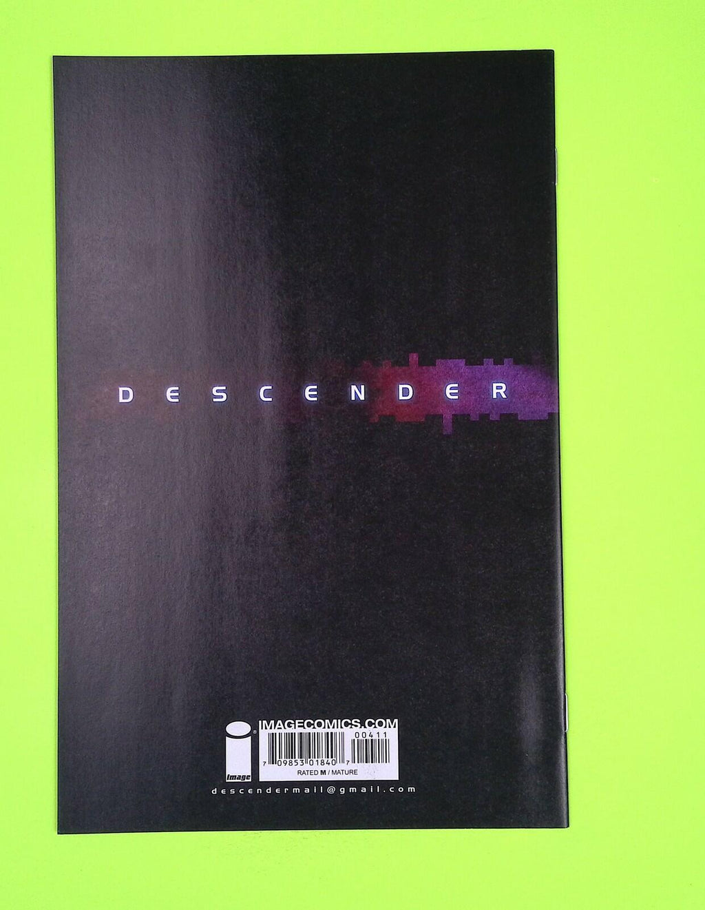 Descender #4 2015 Image Comics High Grade Comic Book J87-107