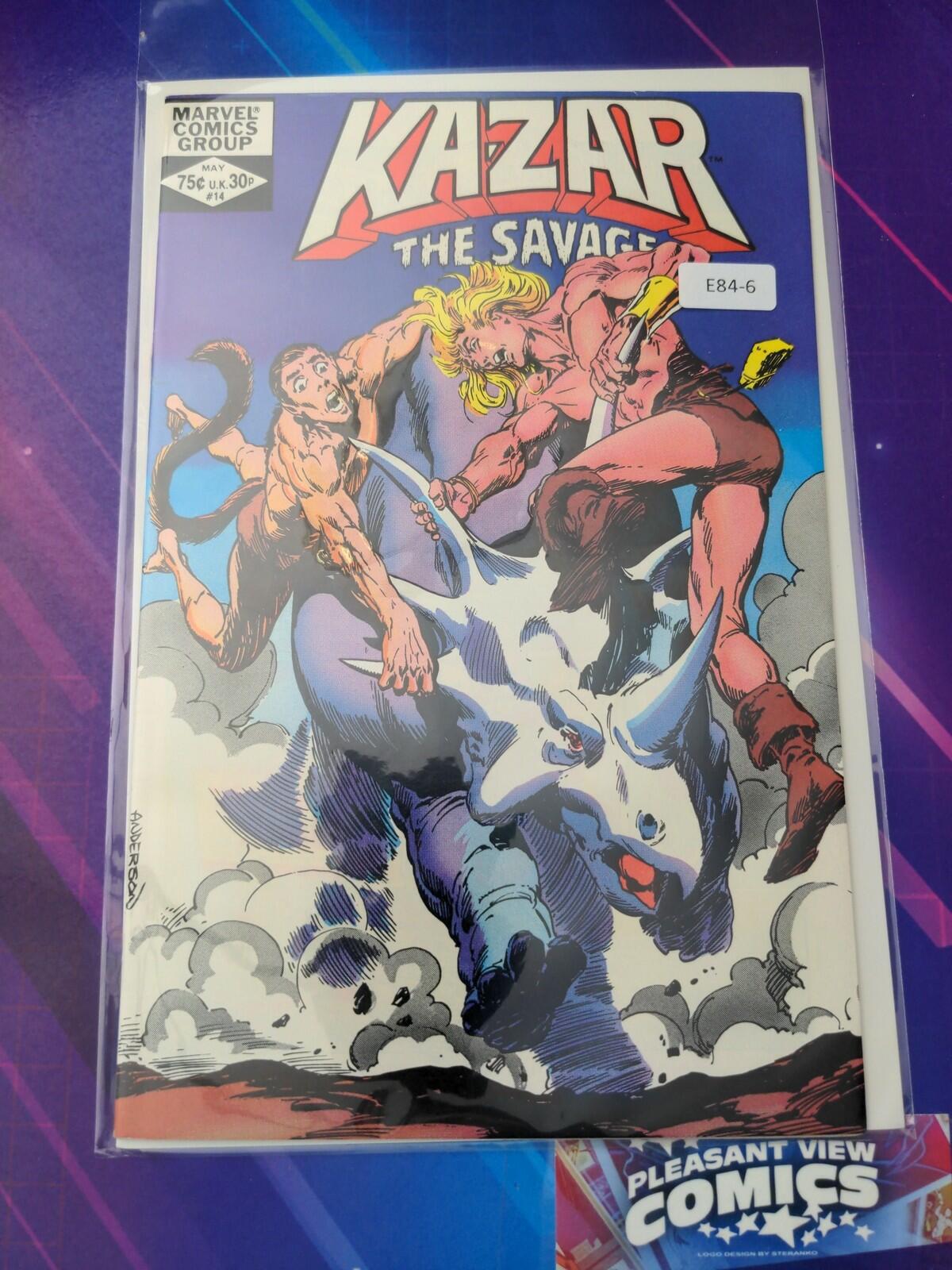 KA-ZAR THE SAVAGE #14 HIGH GRADE MARVEL COMIC BOOK E84-6