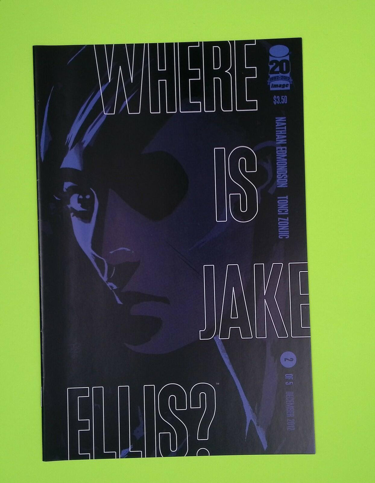 Where is Jake Ellis? #2 2012 Image Comics 8.0 Comic Book J77-112