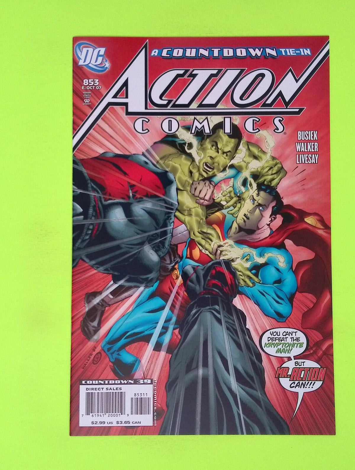 Action Comics #853 Vol. 1 2007 DC Comics High Grade Comic Book P32-162