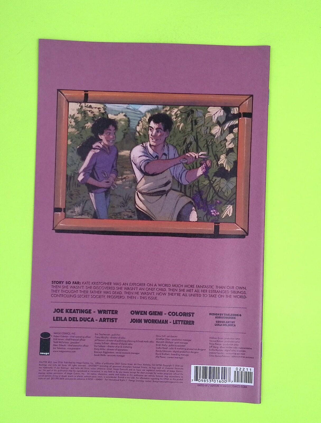 Shutter #22 2016 Image Comics High Grade Comic Book J39-137