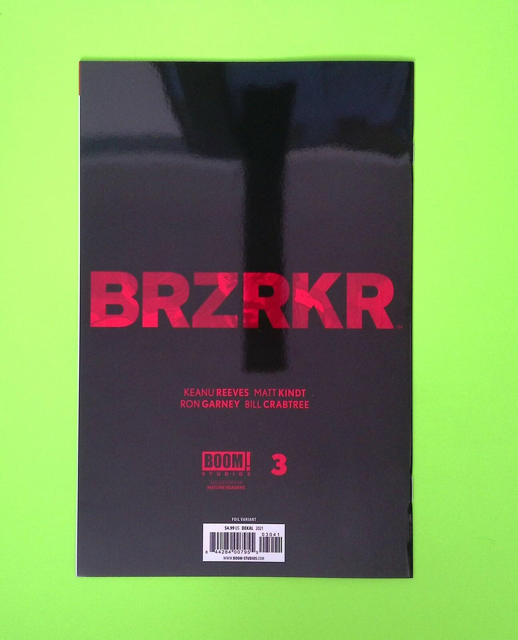 BRZRKR #3d 2021 BOOM! Studios Variant High Grade Comic Book W321-9