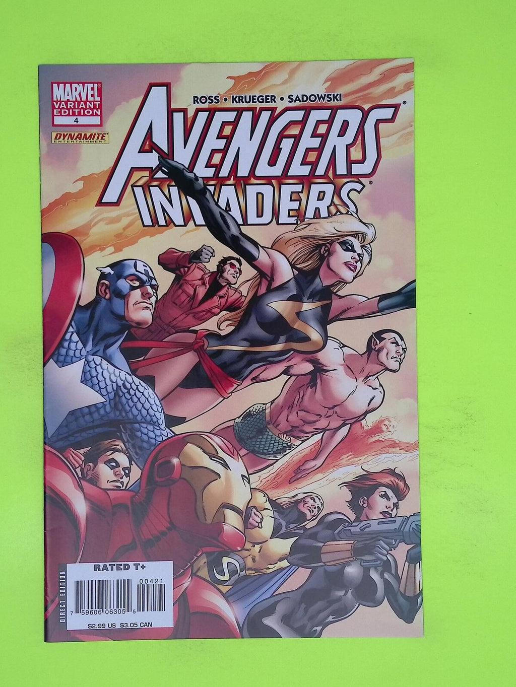Avengers/Invaders #4b 2008 Marvel Comics Variant High Grade Comic Book K59-156